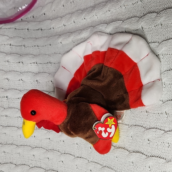 🕸Vintage Ty Beanie Baby Original Gobbles The Turkey 1996 - Picture 4 of 14